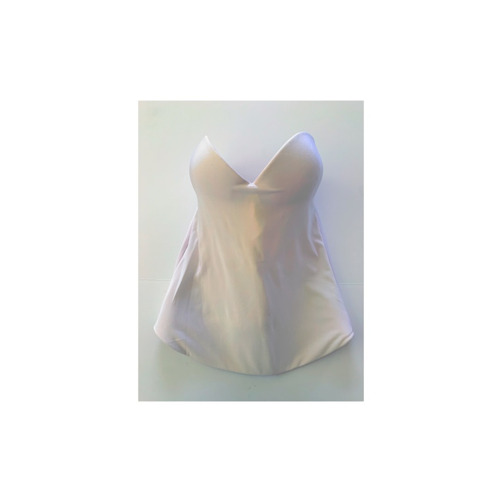 David’s Bridal White Push Up Bra Corset Size 36C